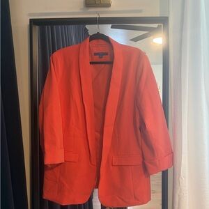 Bright Orange Coral Blazer